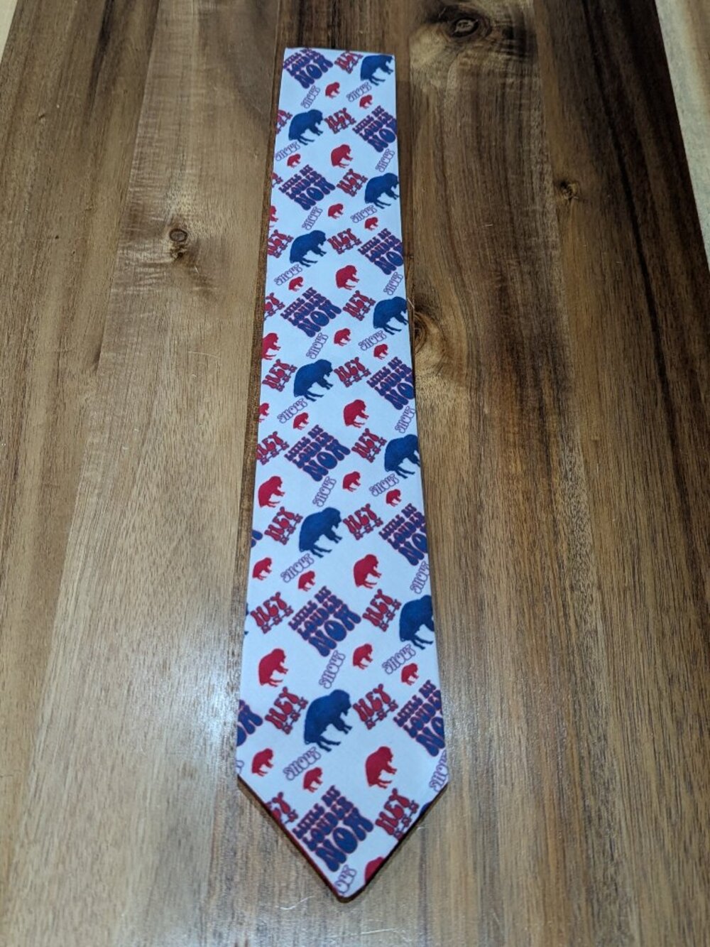 Buffalo Bills Hey Ey Ey Ey Men's Neck Tie. Custom handmade. New